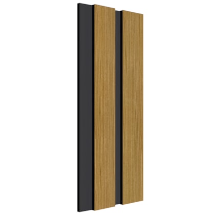 Painel Ripado EspaçoWall fit Curupixa Black 1,2cm x 12,2cm x 2,60m