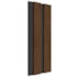 Painel ripado EspaçoWall Fit freijó black 1,2 x 12,2 x 260 cm