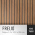 Painel ripado EspaçoWall Fit freijó black 1,2 x 12,2 x 260 cm