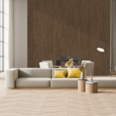 Painel ripado EspaçoWall Fit ipê 1,2 x 12,2 x 260 cm
