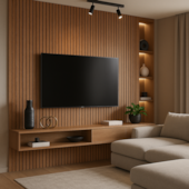 Painel Ripado EspaçoWall fit Roble 1,2 x 12,2 x 260 cm