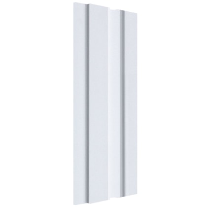 Painel ripado EspaçoWall Large branco 2,1 x 12,2 x 260 cm