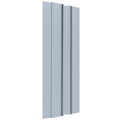 Painel ripado EspaçoWall Large cinza 2,1 x 12,2 x 260 cm