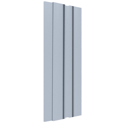 Painel ripado EspaçoWall Large cinza 2,1 x 12,2 x 260 cm
