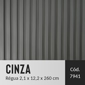 Painel Ripado EspaçoWall large Cinza 2,1cm x 12,2cm x 2,60m