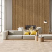 Painel ripado EspaçoWall Large cumaru 2,1 x 12,2 x 260 cm