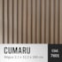 Painel ripado EspaçoWall Large cumaru 2,1 x 12,2 x 260 cm