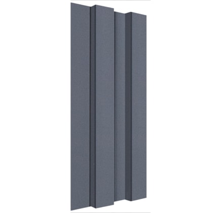 Painel ripado EspaçoWall Large preto 2,1 x 12,2 x 260 cm