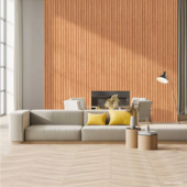 Painel Ripado EspaçoWall large Tauari 2,1 x 12,2 x 260 cm Painel Ripado EspaçoWall large Tauari 2,1 x 12,2 x 260 cm
