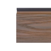 Painel Ripado WPC EspaçoWall Interno e Externo Natural 2,2 x 15,6 x 290 cm