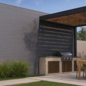 Painel Ripado WPC EspaçoWall Interno e Externo Silver Gray 2,2 x 21,9 x 290 cm Painel Ripado WPC EspaçoWall Interno e Externo Silver Gray 2,2 x 21,9 x 290 cm