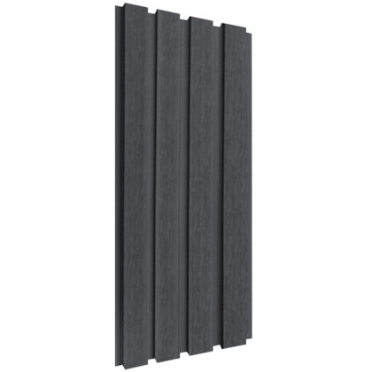 Painel Ripado WPC EspaçoWall Interno e Externo Silver Gray 2,2 x 21,9 x 290 cm