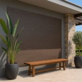 Painel Ripado WPC EspaçoWall Interno e Externo Teka Natural 2,2 x 21,9 x 290 cm Painel Ripado WPC EspaçoWall Interno e Externo Teka Natural 2,2 x 21,9 x 290 cm