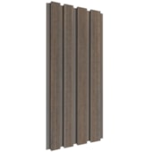 Painel Ripado WPC EspaçoWall Interno e Externo Teka Natural 2,2 x 21,9 x 290 cm
