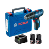 Parafusadeira e furadeira a bateria + maleta Bosch GSR 120 Li Azul 12V