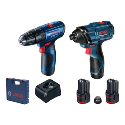 Parafusadeira e furadeira de impacto bateria Bosch GSB 120-Li e GDR 120-Li 12V