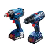 Parafusadeira / Furadeira Bosch GDX 180-Li 18V + Chave de Impacto GSB 180-Li 18V + maleta