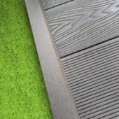 Perfil cantoneira para deck EspaçoFloor carvalho escuro brown 2,90 m