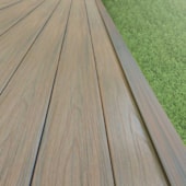 Perfil cantoneira para deck EspaçoFloor teca natural 2,9 m