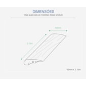 Perfil frontal para piso Durafloor carvalho memphis 20 x 65 x 2100 mm