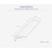 Perfil frontal para piso Eucafloor Tecno cor 2 20 x 40 x 2100 mm