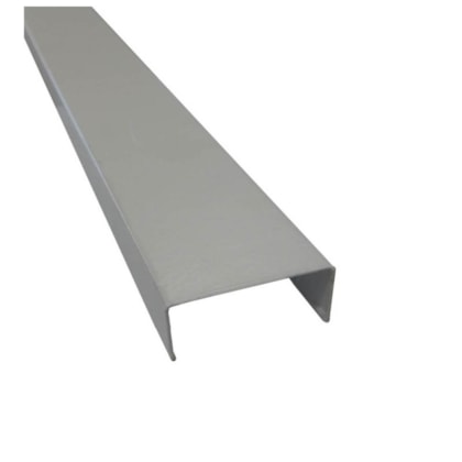 Perfil guia baixa divisória Rollfor naval 221 N19 branca 15 x 35 x 3000 mm