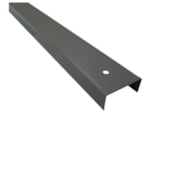 Perfil guia baixa divisória Rollfor naval 221 N19 cinza ocidente 15 x 35 x 3000 mm