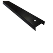 Perfil guia baixa divisória Rollfor naval 221 N19 preta 15 x 35 x 3000 mm
