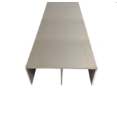 Perfil guia superior para 2 portas MMO Fosco 18 mm x 3 m
