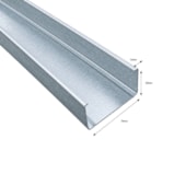 Perfil montante light steel frame Barbieri M70 3000 mm