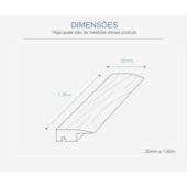 Perfil piso parede para piso Eucafloor Tecno cor 10 1,80 m