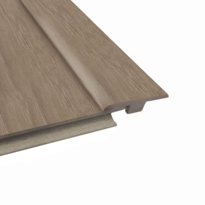 Perfil T para piso Durafloor itapuã, bariloche ou toledo 10 x 45 x 2100 mm
