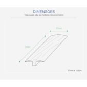 Perfil T para piso Eucafloor Tecno cor 21 10 x 37 x 1800 mm