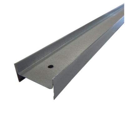 Perfil travessa H-NTR divisória Rollfor naval prata 20 x 35 x 3000 mm