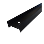 Perfil travessa H-NTR divisória Rollfor naval preto 20 x 35 x 3000 mm