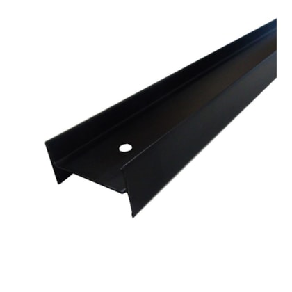 Perfil travessa H-NTR divisória Rollfor naval preto 20 x 35 x 3000 mm
