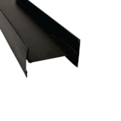 Perfil travessa H-NTR divisória Rollfor naval preto 20 x 40 x 12000 mm
