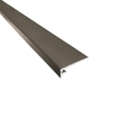 Perfil vinílico canto escada interno Bauxita bronze 3 m