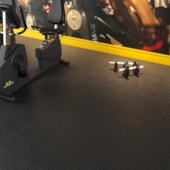Piso de borracha pastilhado Ecosistema preto 3,5 x 500 x 500 mm