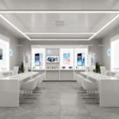 Piso vinílico colado EspaçoFloor Office Plus Cement Platinum 3 mm