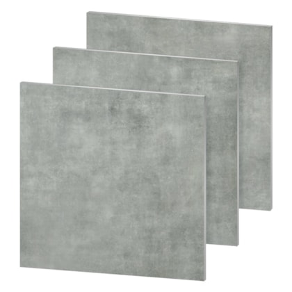 Piso vinílico colado EspaçoFloor Office Plus cement titanium 3 mm