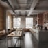 Piso vinílico colado EspaçoFloor Office Plus Cement Titanium 3 mm
