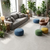 Piso vinílico colado EspaçoFloor Office Square Light Gray 3 mm