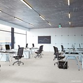 Piso vinílico Colado EspaçoFloor Office Square Light Gray 3mm