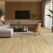 Piso vinílico colado EspaçoFloor Soft Amêndola Rústico 2 mm