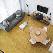 Piso vinílico SPC Clicado EspaçoFloor Solid Plank buriti 5 mm