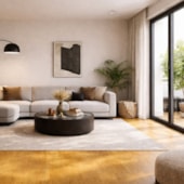 Piso vinílico SPC Clicado EspaçoFloor Solid Plank buriti 5 mm
