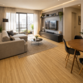 Piso vinílico SPC Clicado EspaçoFloor Solid Plank carvalho firenze 5 mm