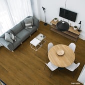 Piso vinílico SPC Clicado EspaçoFloor Solid Plank jacarandá 5 mm