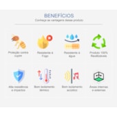 Placa cimentícia steel frame Brasilit-Eternit 10mm x 1,20m x 2,40m